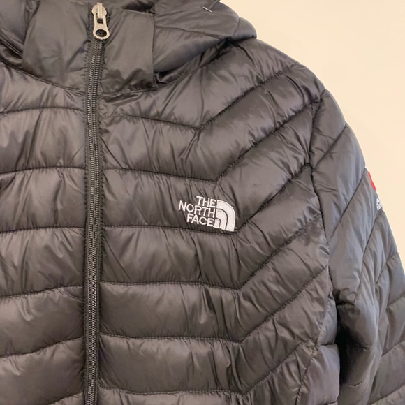 Faux The North Face Black Puffy Jacket Size M— LIKE NEW - Picture 3 of 13